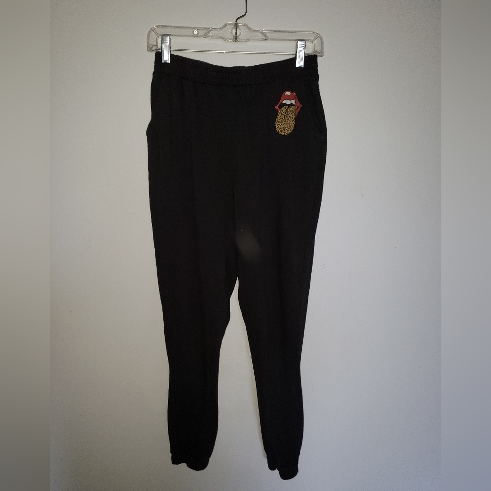 The Rolling Stones Black Joggers